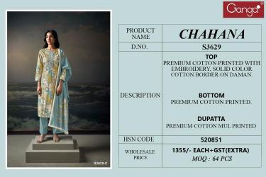 Ganga chahana 3629 Dress materials wholesale market in Hyderabad