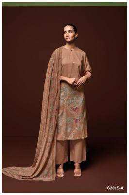 Ganga dyuthi 3615 Wholesale designer dress materials