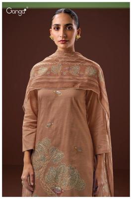 Ganga dyuthi 3615 Wholesale designer dress materials