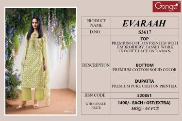 Ganga evaraah 3617 High-quality dress materials at wholesale prices