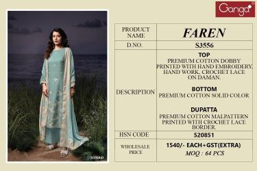 Ganga faren 3556 Wholesale dress material suppliers in Delhi