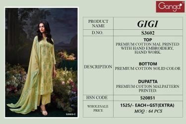Ganga gigi 3602 Best dress materials supplier in Hyderabad