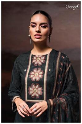 Ganga gulzara 3687 Cotton dress materials in Kolkata