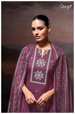 Ganga gulzara 3687 Cotton dress materials in Kolkata