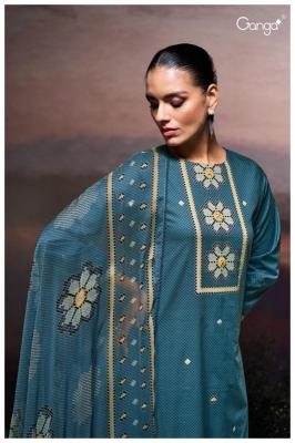 Ganga gulzara 3687 Cotton dress materials in Kolkata