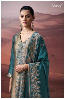 Ganga gwenn 3572 Printed dress material wholesale