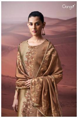 Ganga gwenn 3572 Printed dress material wholesale