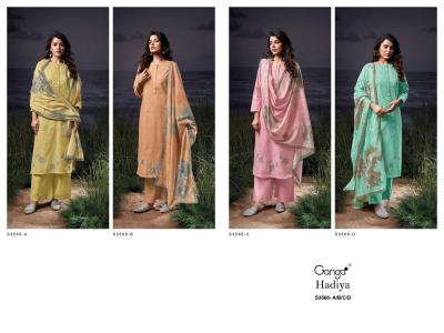 Ganga hadiya 3568 Fancy dress material wholesale in Hyderabad