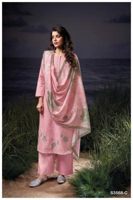 Ganga hadiya 3568 Fancy dress material wholesale in Hyderabad
