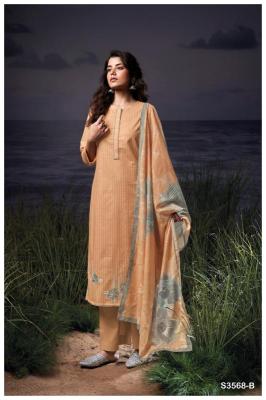 Ganga hadiya 3568 Fancy dress material wholesale in Hyderabad