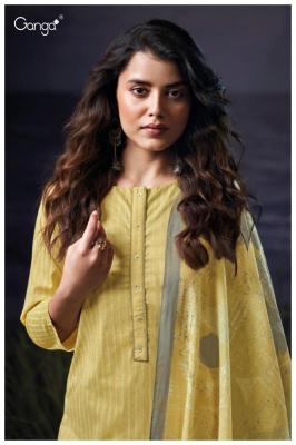 Ganga hadiya 3568 Fancy dress material wholesale in Hyderabad
