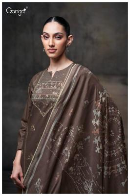 Ganga ipsita 3678 Printed dress material wholesalers 