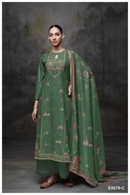 Ganga ipsita 3678 Printed dress material wholesalers 