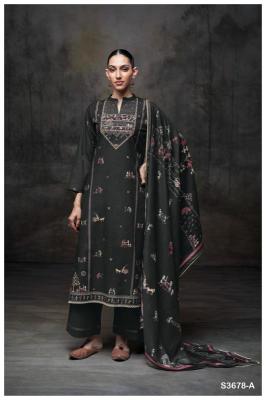 Ganga ipsita 3678 Printed dress material wholesalers 