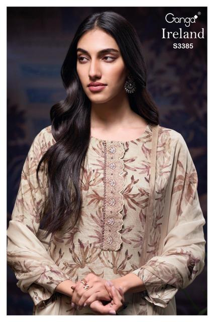Ganga ireland 3385 Dress materials wholesale market in Surat
