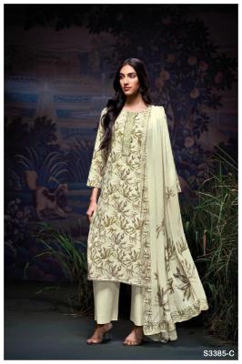 Ganga ireland 3385 Dress materials wholesale market in Surat