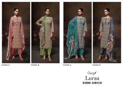 Ganga luraa 3589 Wholesale cotton dress materials