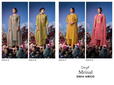 Ganga mrinal 3614 Designer dress materials wholesale in Hyderabad