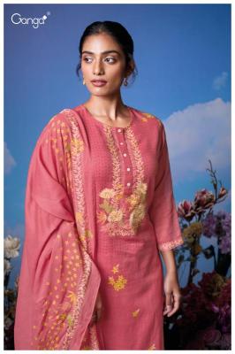 Ganga mrinal 3614 Designer dress materials wholesale in Hyderabad