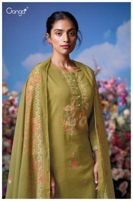 Ganga mrinal 3614 Designer dress materials wholesale in Hyderabad