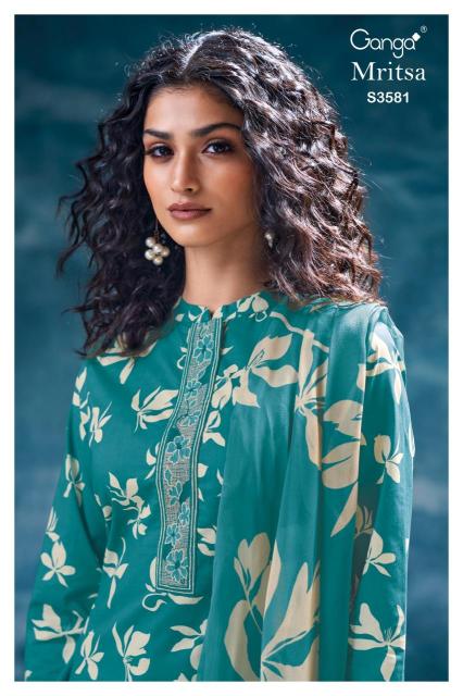 Ganga mritsa 3581 Designer dress material wholesale in Ahmedabad
