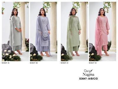 Ganga nagma 3647 Wholesale dress material suppliers in Hyderabad