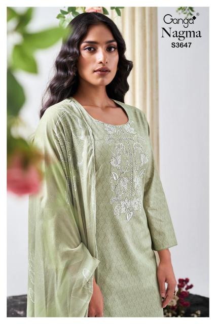 Ganga nagma 3647 Wholesale dress material suppliers in Hyderabad