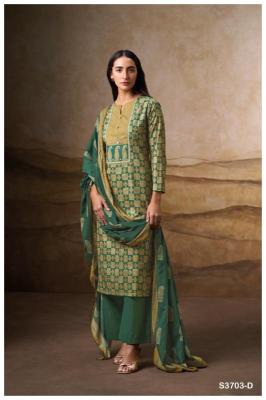 Ganga naira 3703 Wholesale dress material catalogs