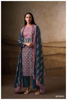 Ganga naira 3703 Wholesale dress material catalogs