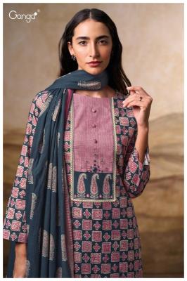Ganga naira 3703 Wholesale dress material catalogs