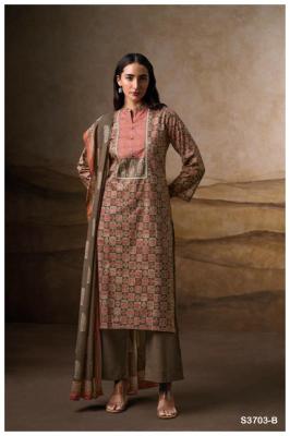 Ganga naira 3703 Wholesale dress material catalogs