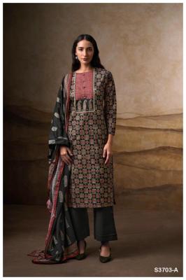 Ganga naira 3703 Wholesale dress material catalogs