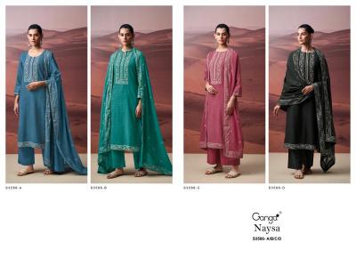 Ganga naysa 3586 Dress material wholesalers