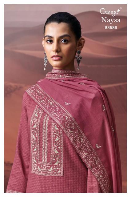 Ganga naysa 3586 Dress material wholesalers