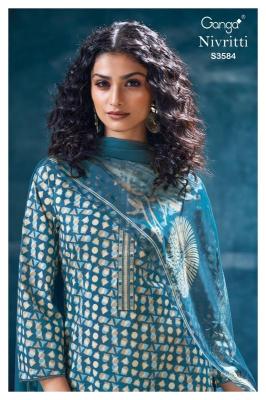 Ganga nivritti 3584 Surat dress materials catalogue