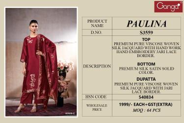 Ganga paulina 3559 Bulk dress materials in Hydrabad