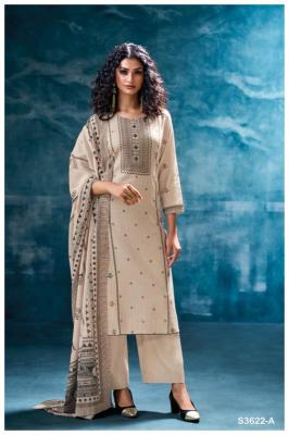 Ganga purvaja 3622 Wholesale dress material manufacturers