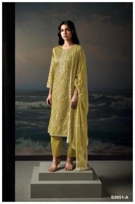 Ganga saarya 3651 Dress materials wholesale market in india