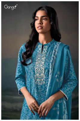 Ganga saarya 3651 Dress materials wholesale market in india