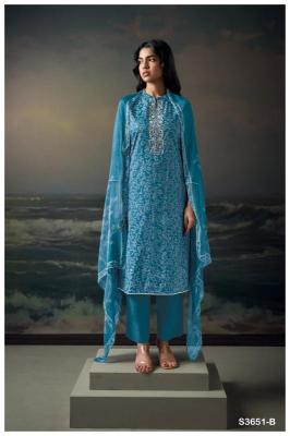 Ganga saarya 3651 Dress materials wholesale market in india