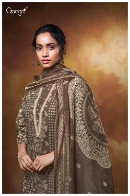 Ganga xara 3634 cotton printed Dress materials wholesale market