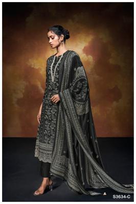 Ganga xara 3634 cotton printed Dress materials wholesale market