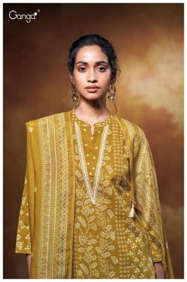 Ganga xara 3634 cotton printed Dress materials wholesale market