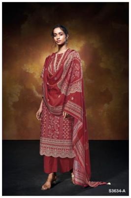 Ganga xara 3634 cotton printed Dress materials wholesale market