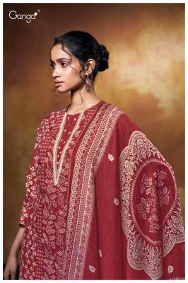 Ganga xara 3634 cotton printed Dress materials wholesale market