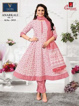 Ganpati anarkali vol-5 Cotton Kurti Wholesale Market in Surat