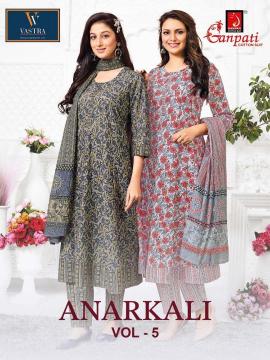 Ganpati anarkali vol-5 Cotton Kurti Wholesale Market in Surat