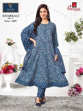 Ganpati anarkali vol-5 Cotton Kurti Wholesale Market in Surat
