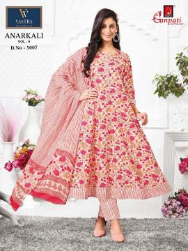 Ganpati anarkali vol-5 Cotton Kurti Wholesale Market in Surat