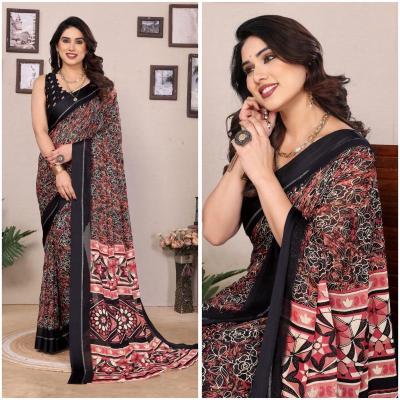 GC bright georgette Saree manufacturers in Kolkata